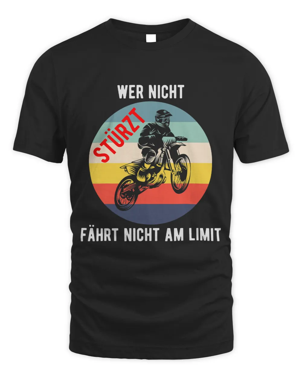 If you do not crash do not drive at the limit motorcross Unisex Standard T-Shirt black s