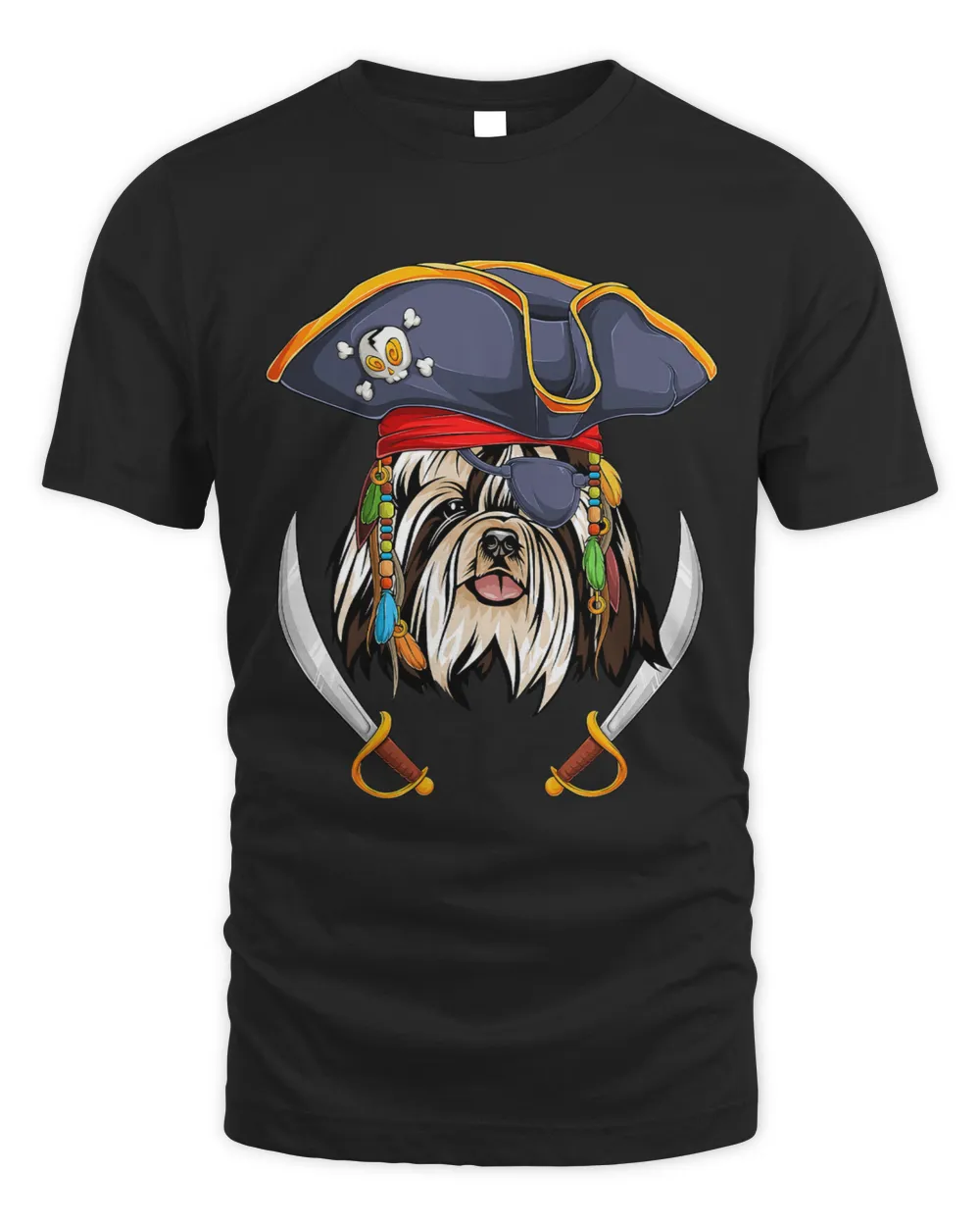 Shih Tzu Pirate Funny Halloween Chrysanthemum Dog 3