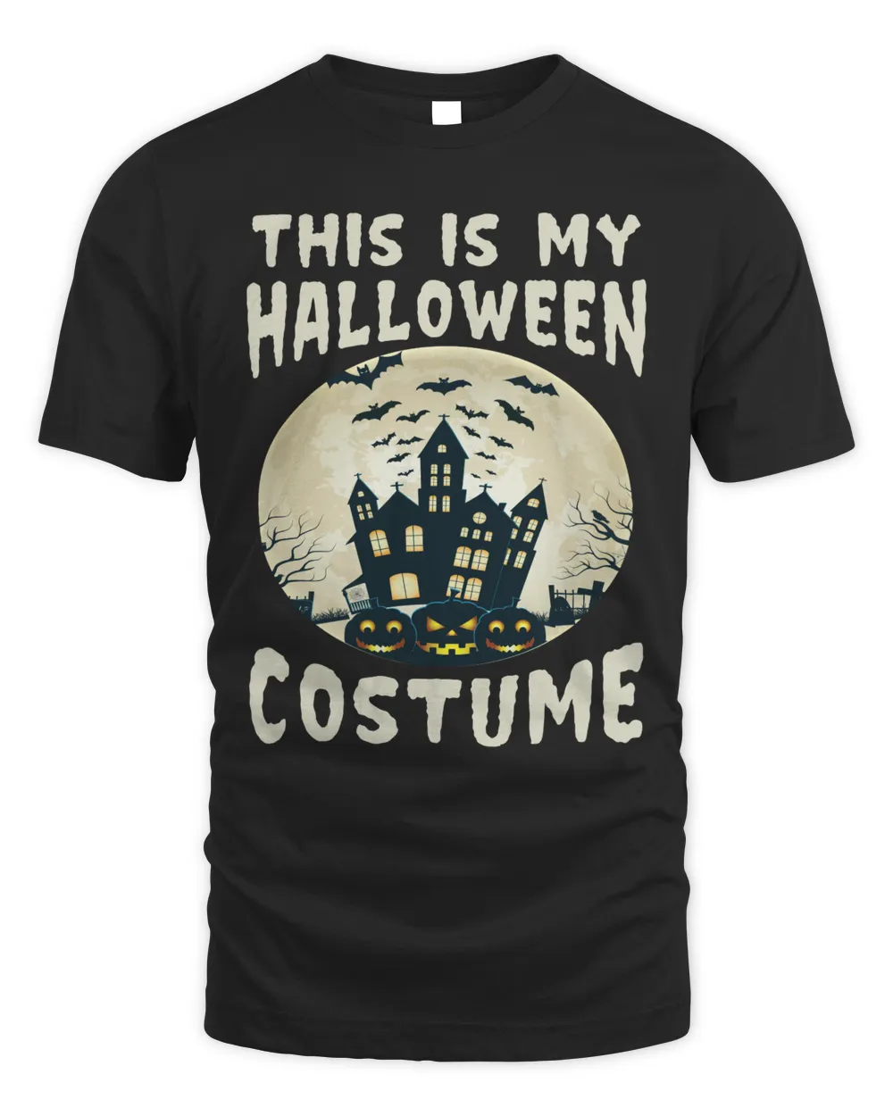 THIS IS MY HALLOWEEN COSTUME Unisex Standard T-Shirt black s