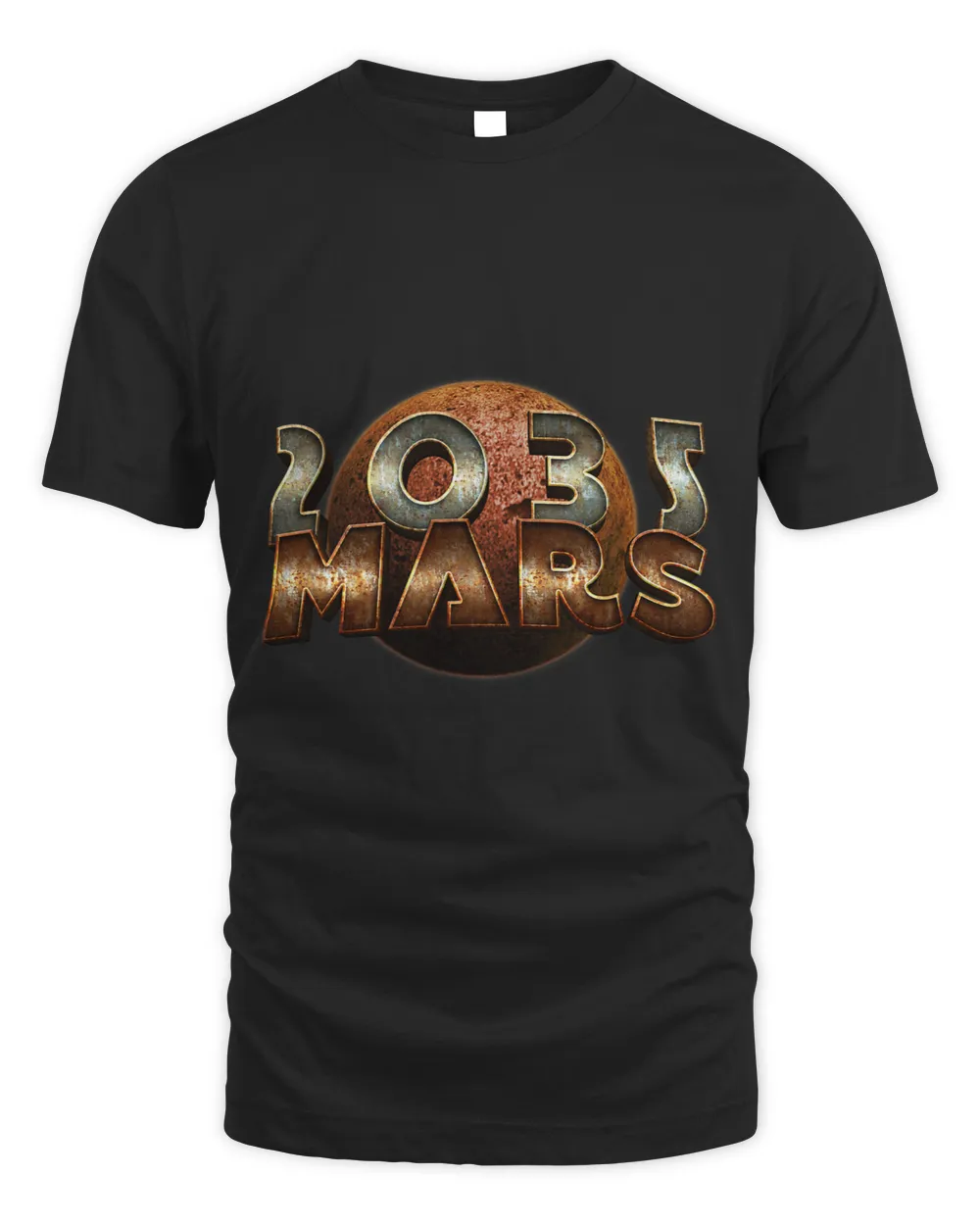 Astronomy Lover 2035 Mars Mission Planet Space Mars Astronomy Science Unisex Standard T-Shirt black s
