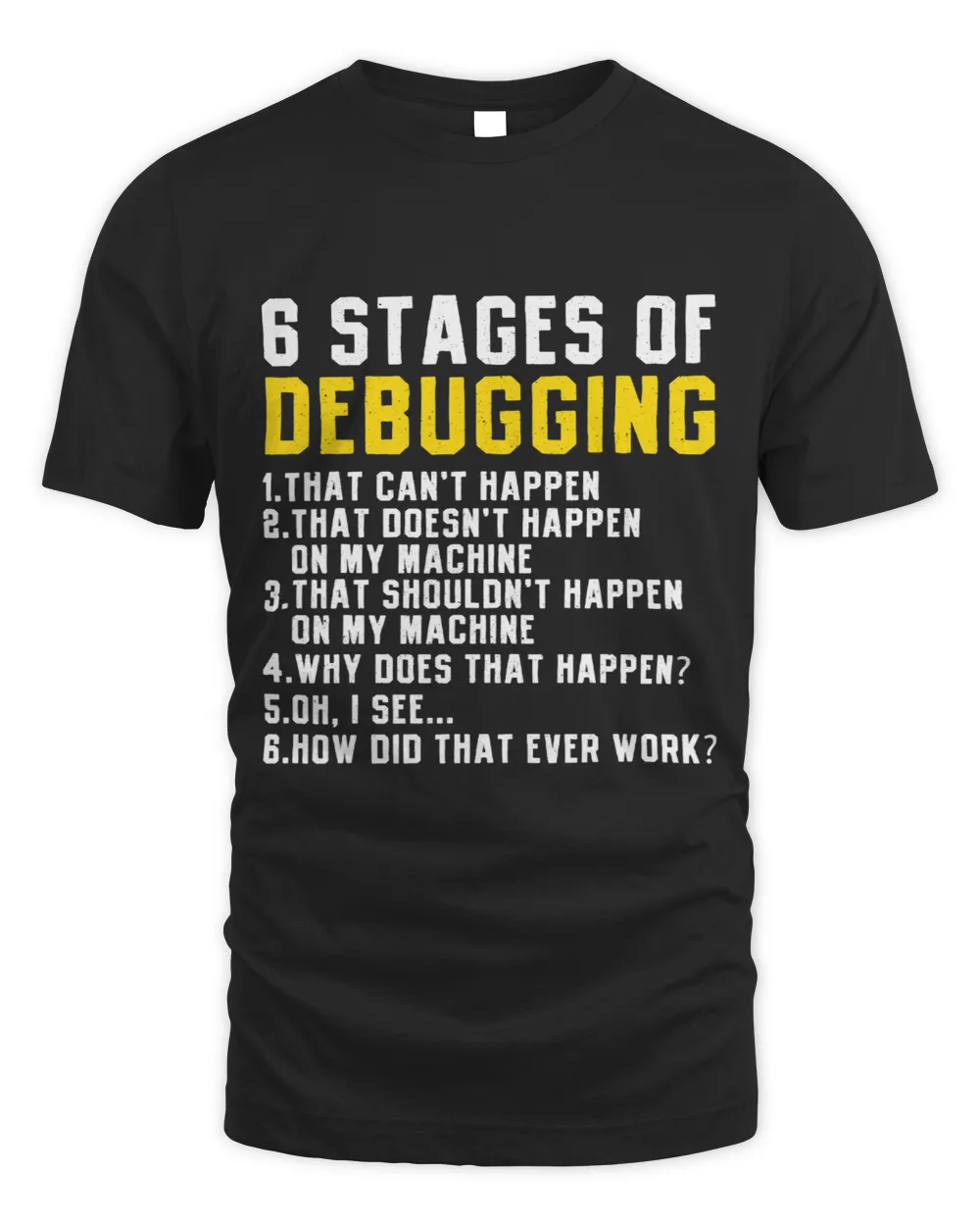 6 Stages of Debugging Computer Programmer Software Developer