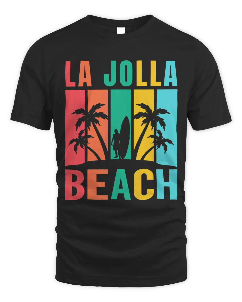 La Jolla Beach California Surfing Summer Vacation Retro