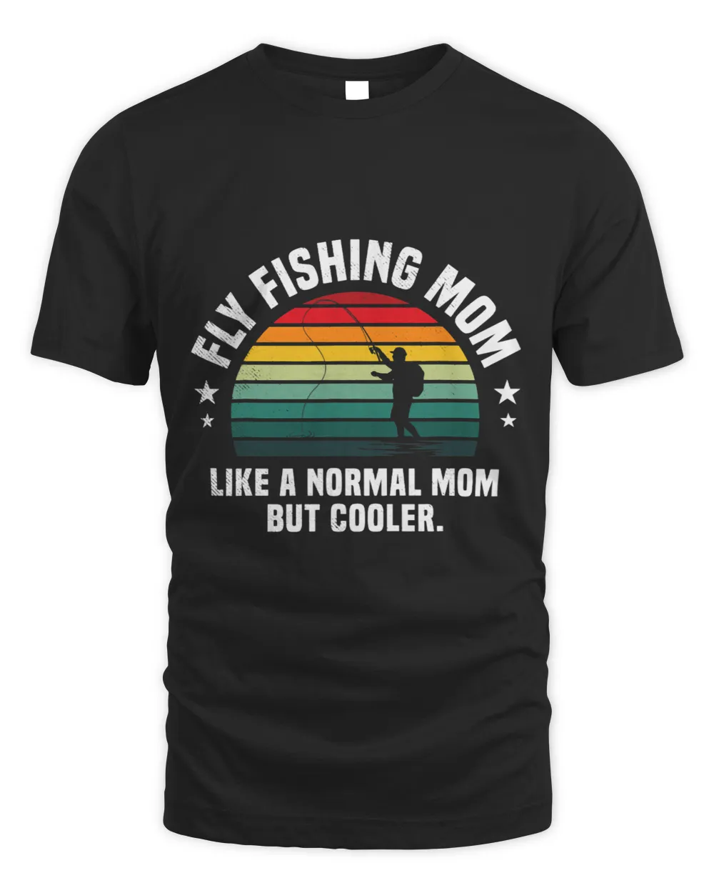 Fly Fishing MOM mixed with retro and funny definition