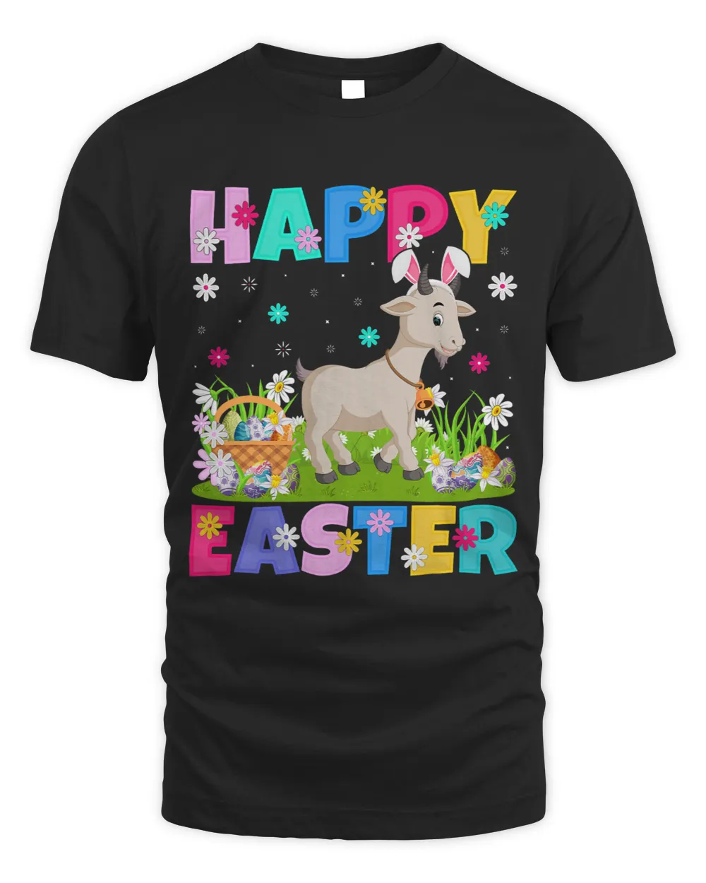Funny Goat Lover Happy Easter Bunny Goat Easter Sunday