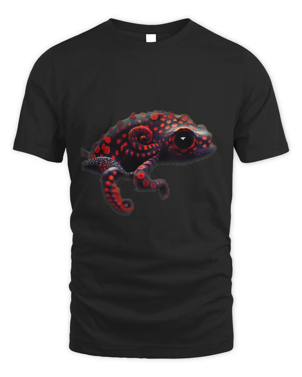 Octopus Lover Black Octopus Chameleon With Red Eyes Uncanny Art