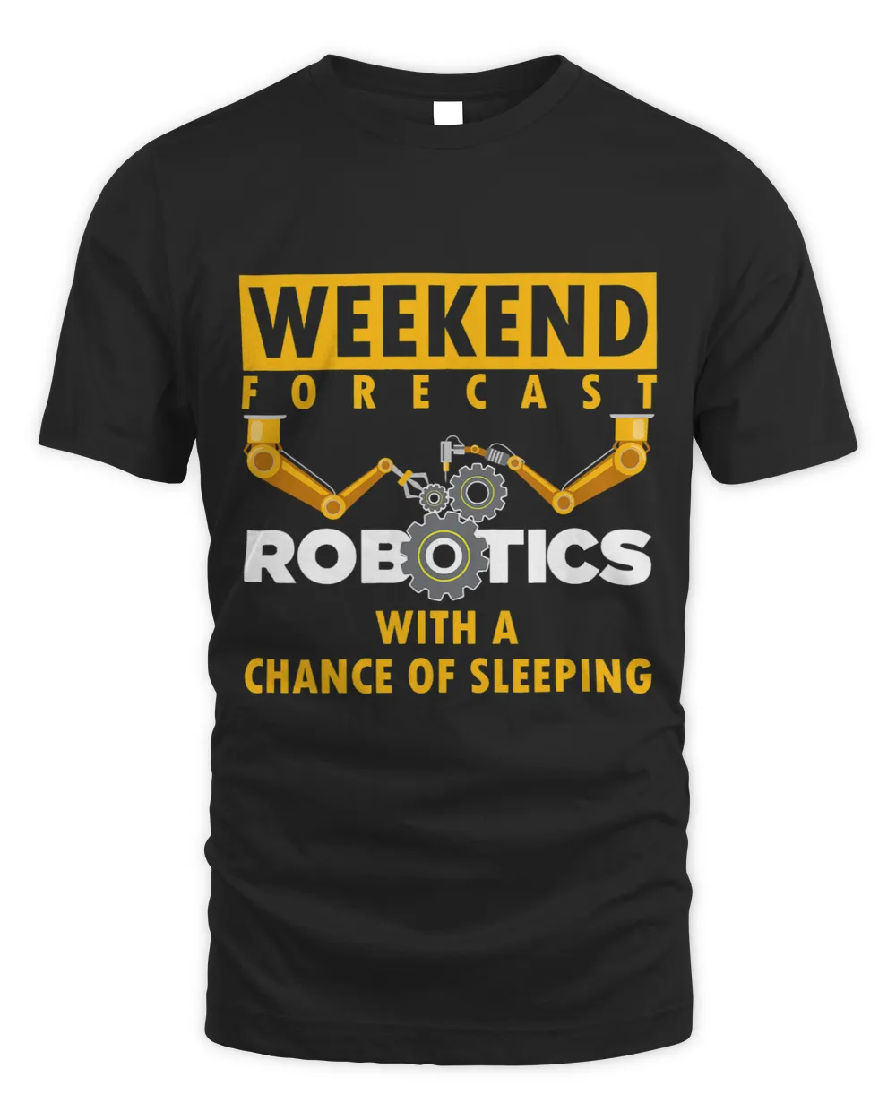 Funny Robotics Art For Men Women Robotics Engineer Robots Unisex Standard T-Shirt black s