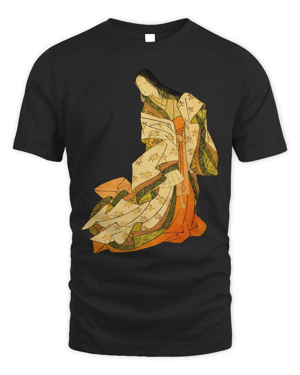 Japanese Poem Writer Ono no Komachi The Poetess Waka Poet Unisex Standard T-Shirt black s