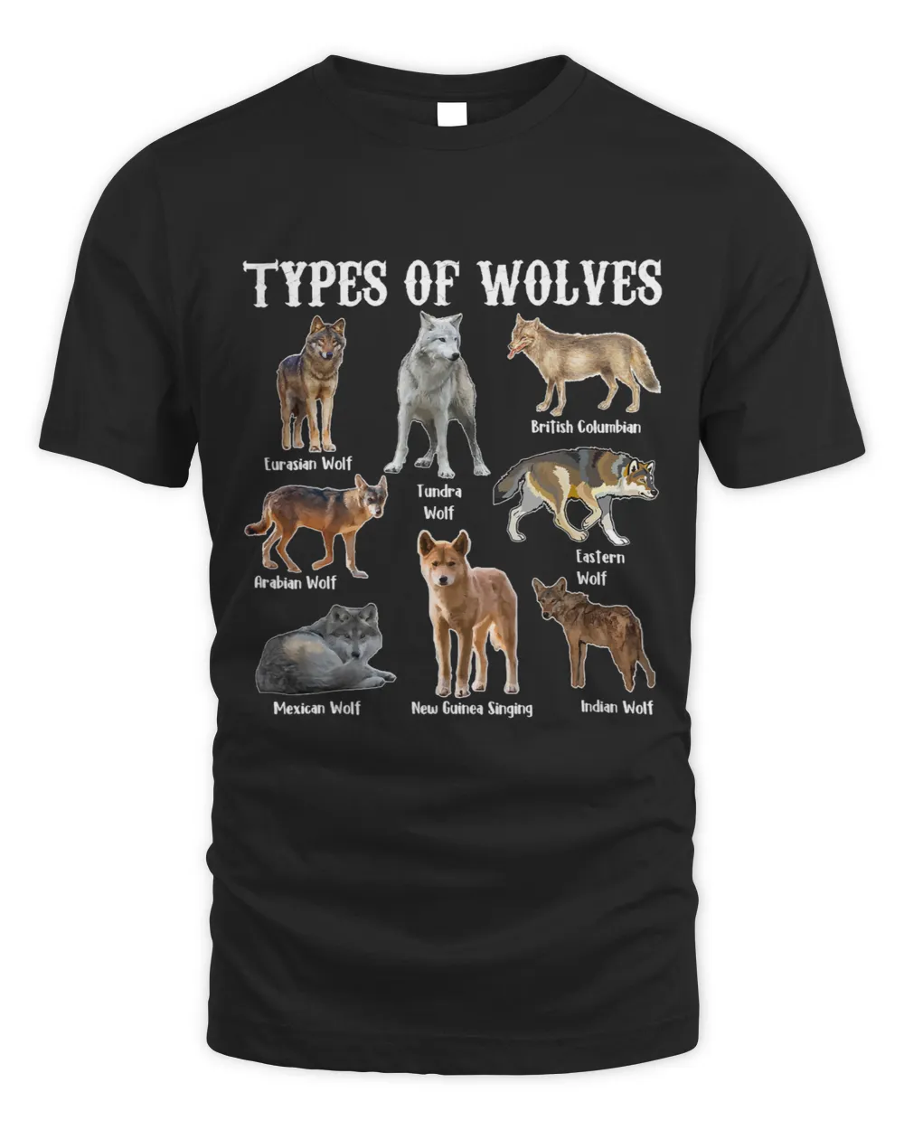 Wolf Lover Types of Wolves Shirt Howling Wolf Shirt Type of Wolves
