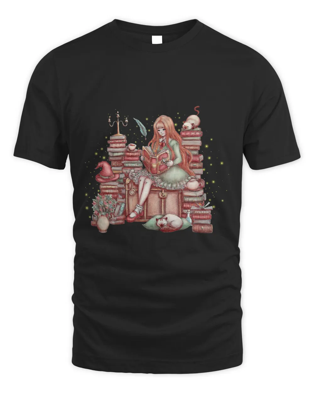 Books Are Magic Adorable Little Witch World Reading Day Tee