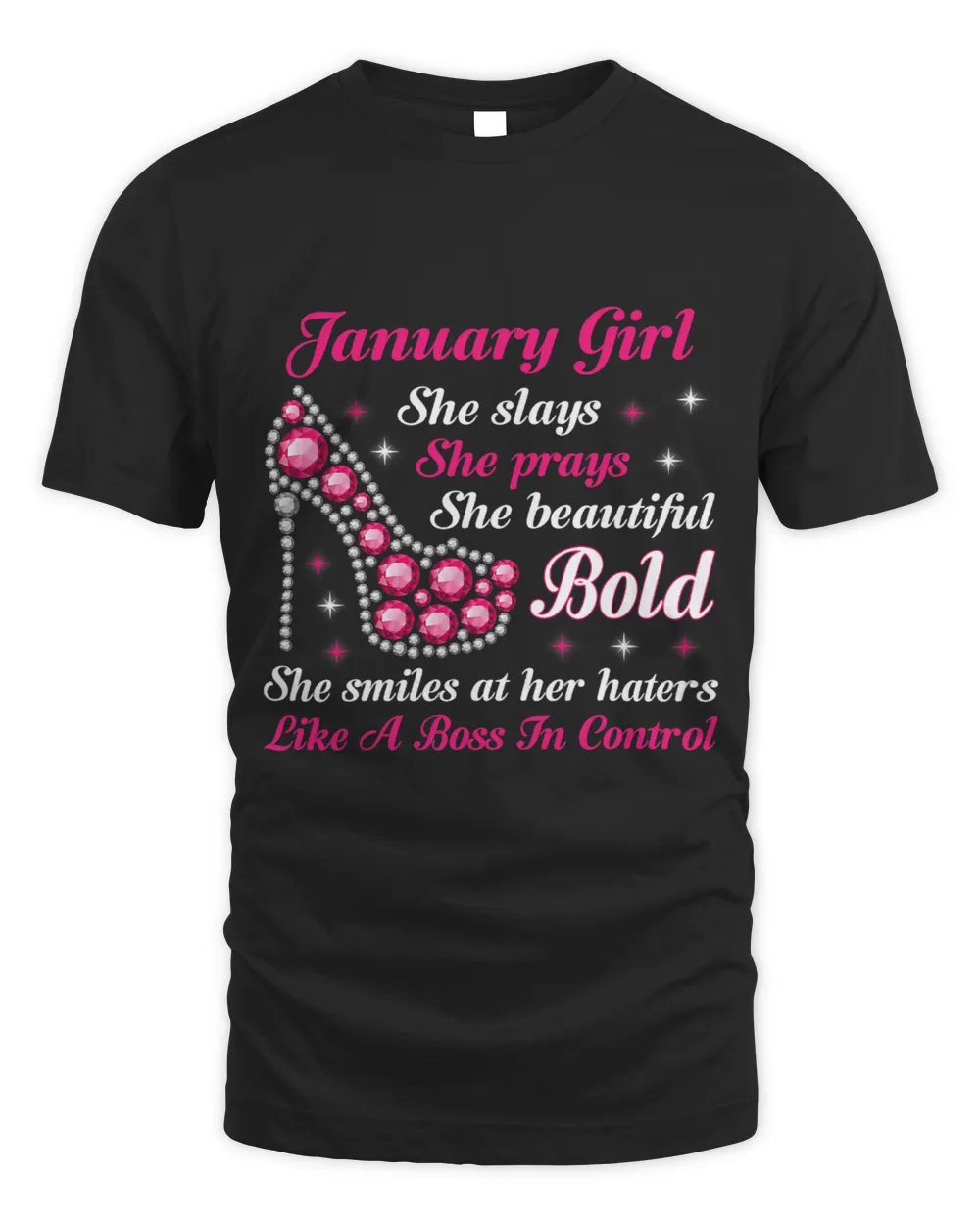 January Girl Birthday Shirt Cute Queen Are Born In January