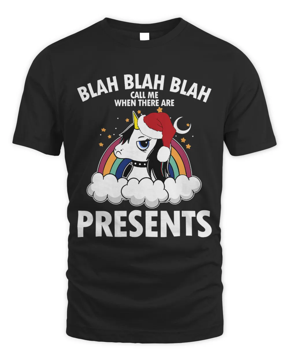 Christmas Unicorn Santa Outfit bla bla bla funny saying Gift