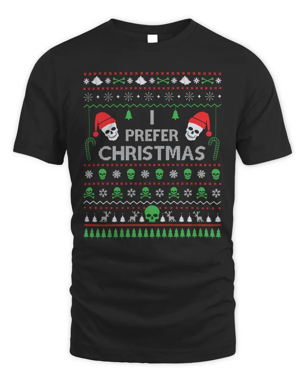 I Prefer Christmas Sweater Funny Ugly Xmas Sweatshirt
