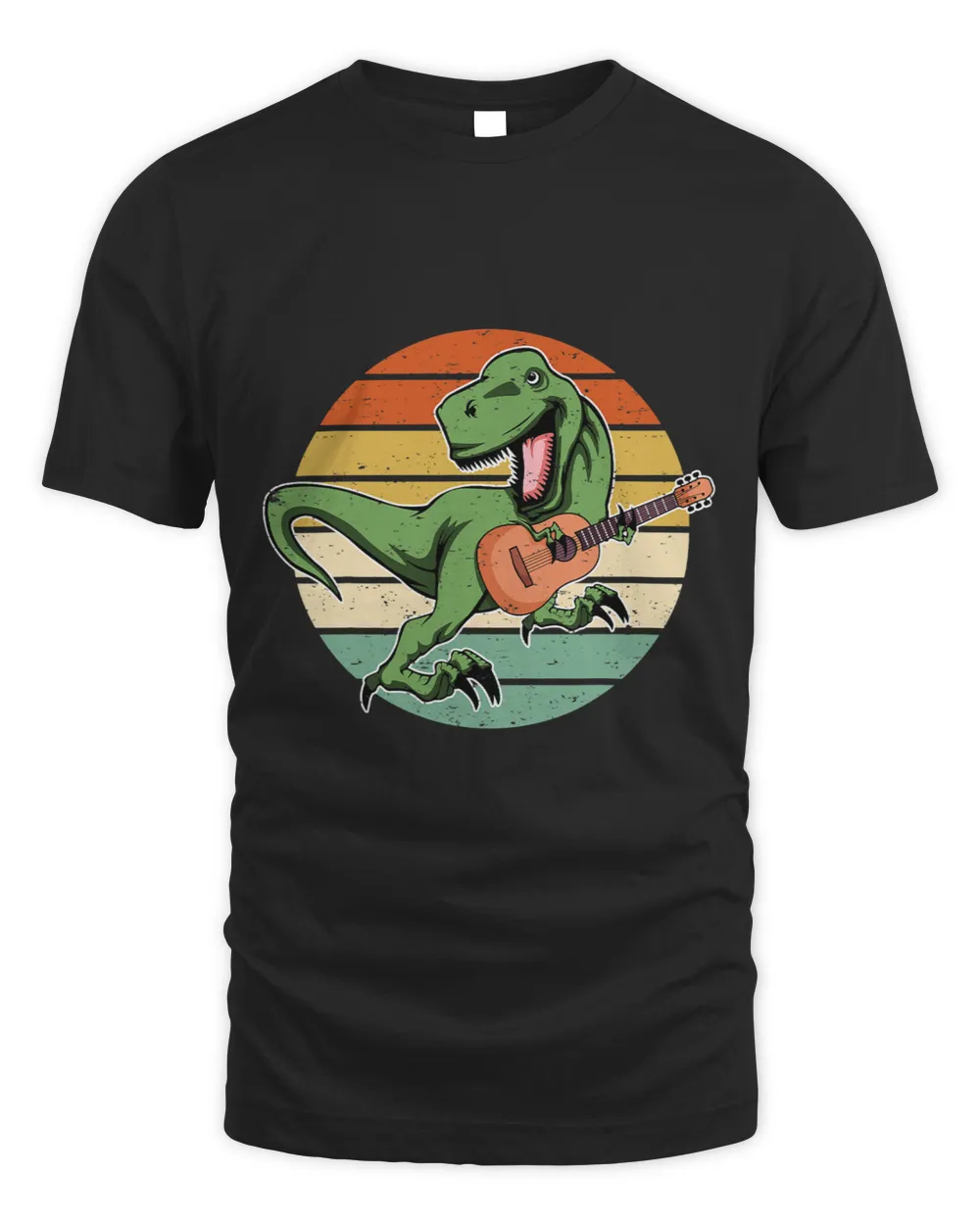 Dinosaur Guitar Player TRex Guitarist Acoustic Guitar