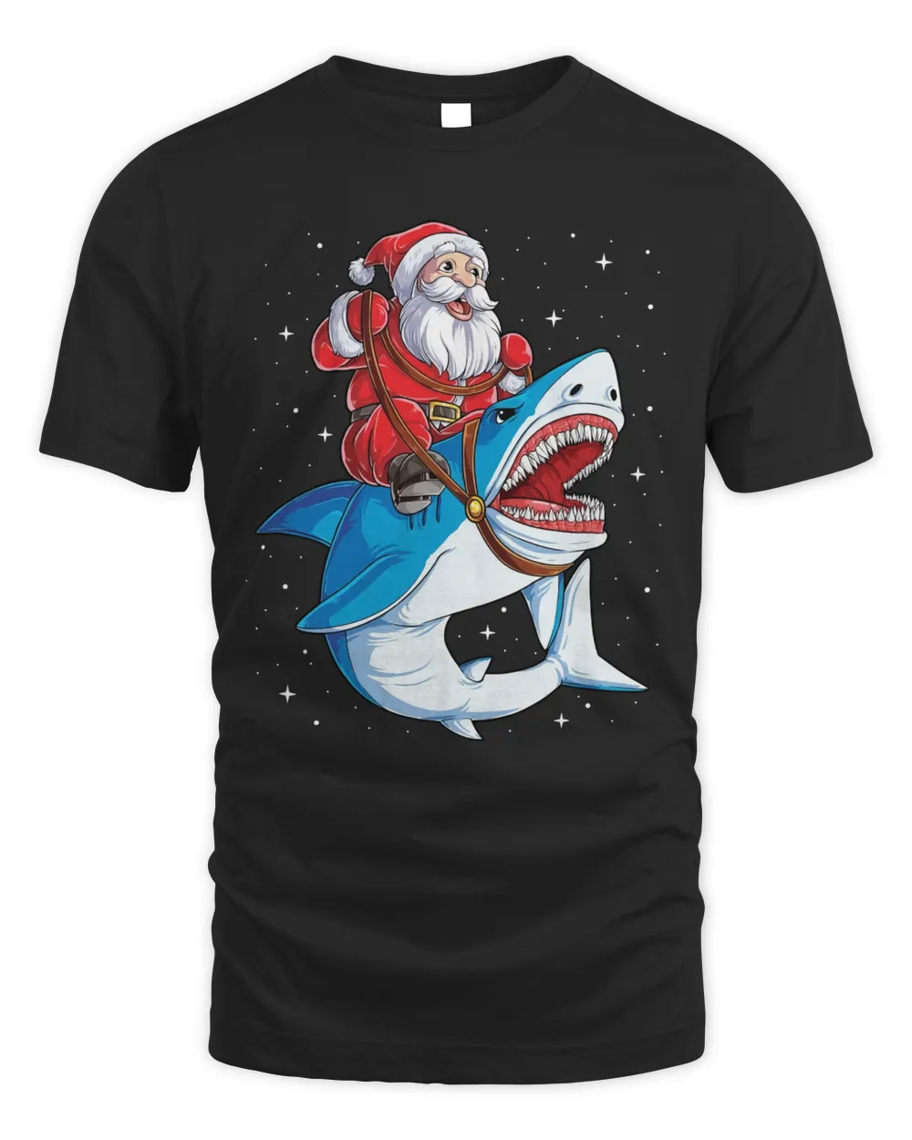 Santa Riding Shark