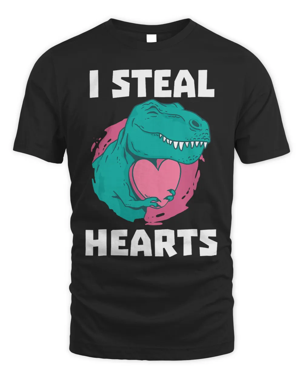 I Steal Hearts T Rex Valentines Day Boys Dinosaur Lover 2