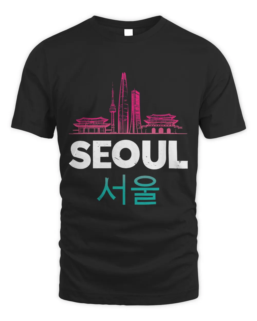 Seoul 2KPOP Unisex Standard T-Shirt black s