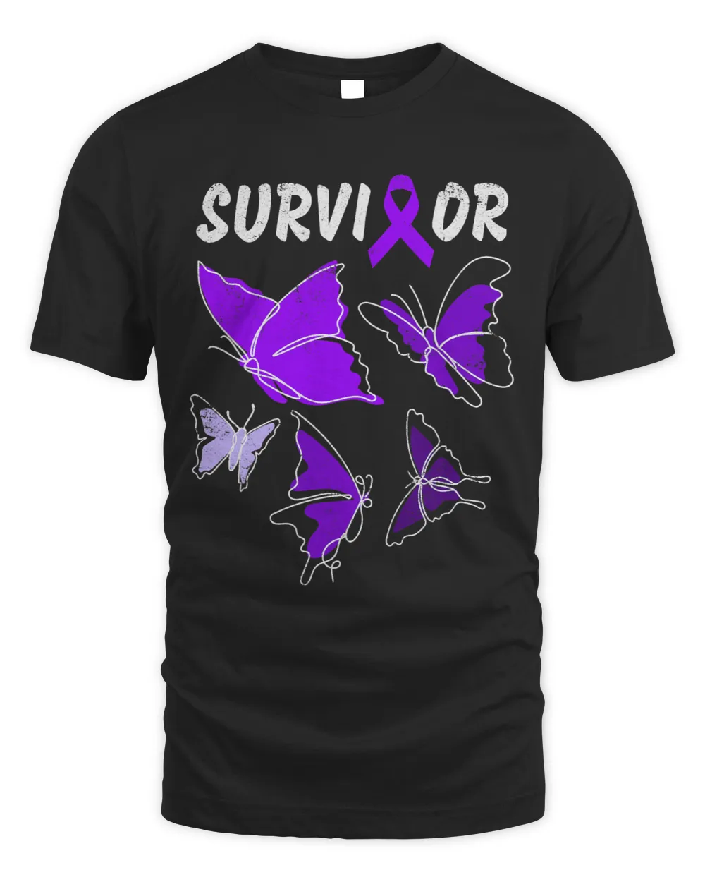 Domestic Violence Awareness purple butterflies Survivor