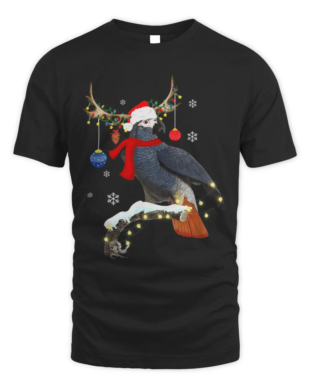 African Grey Parrot Gorgeous Reindeer Christmas Tree Gift