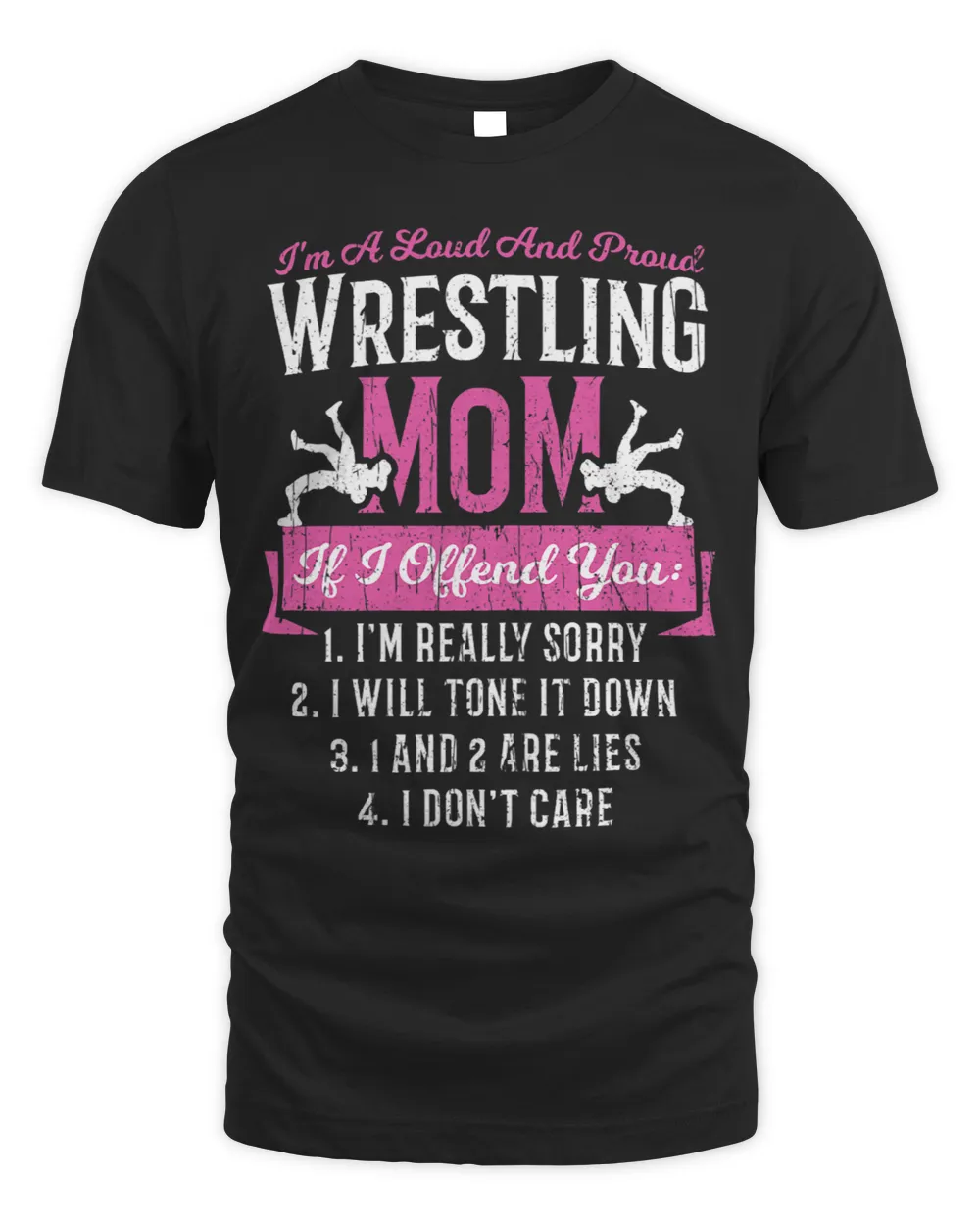 Womens Mom Im A Loud And Proud Wrestling... Combat Sports Sayings