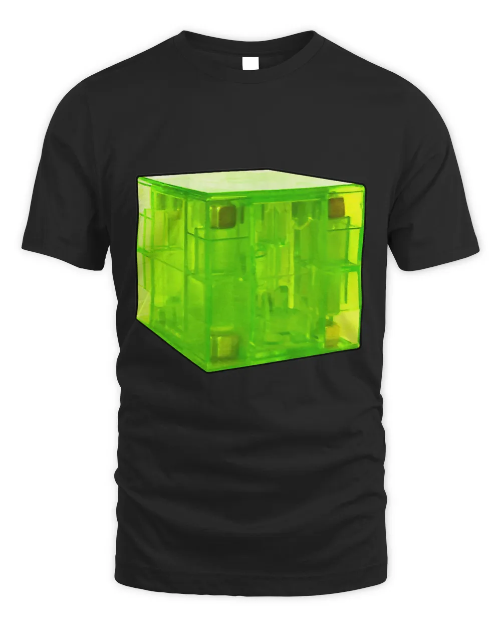 Green Glass Cube