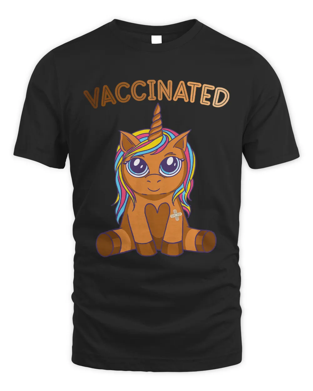 Unicorns Vaccinated shirt for black history kids Brown Skin