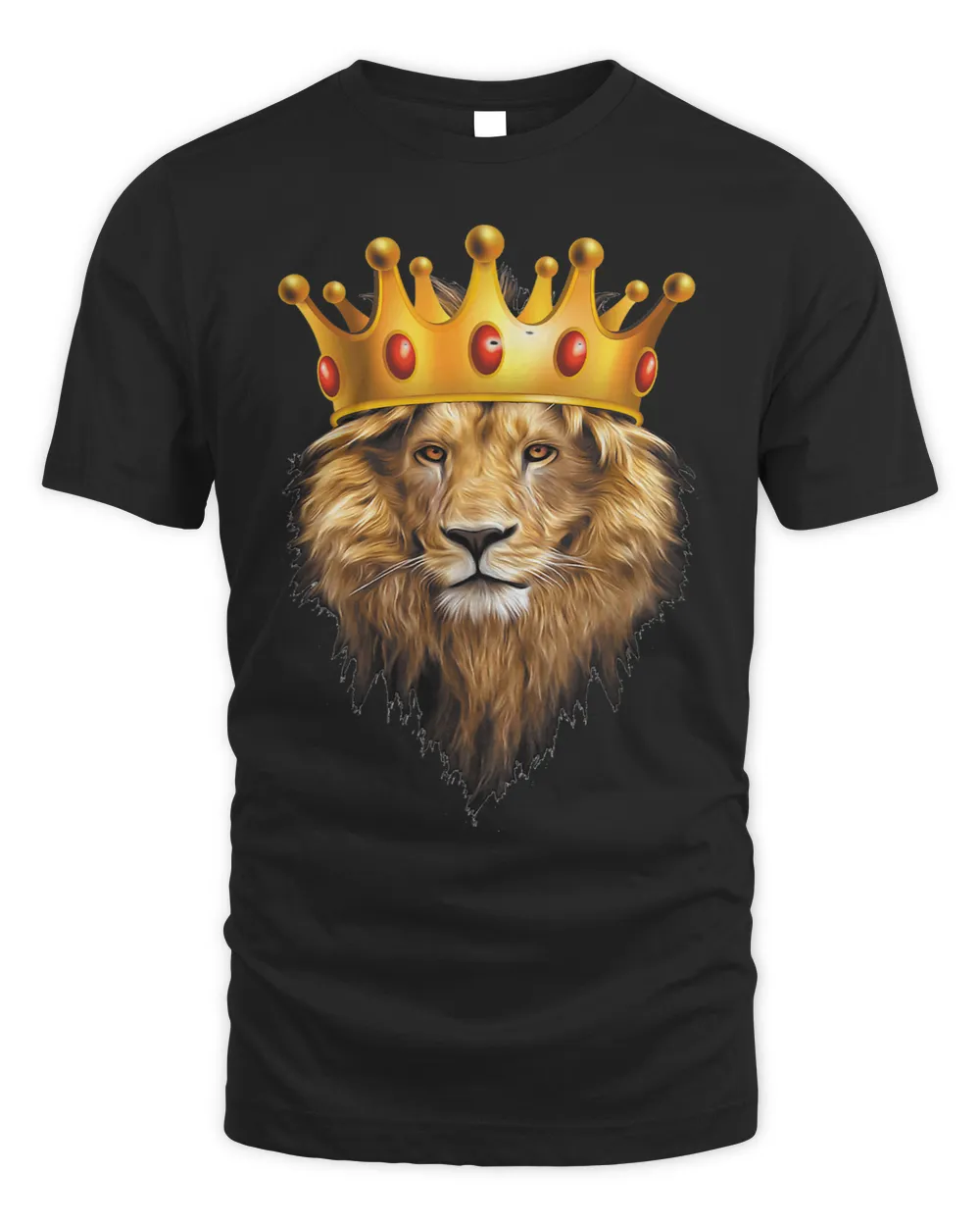 Lion Gift King Lion Head With Golden Crown King of Animals