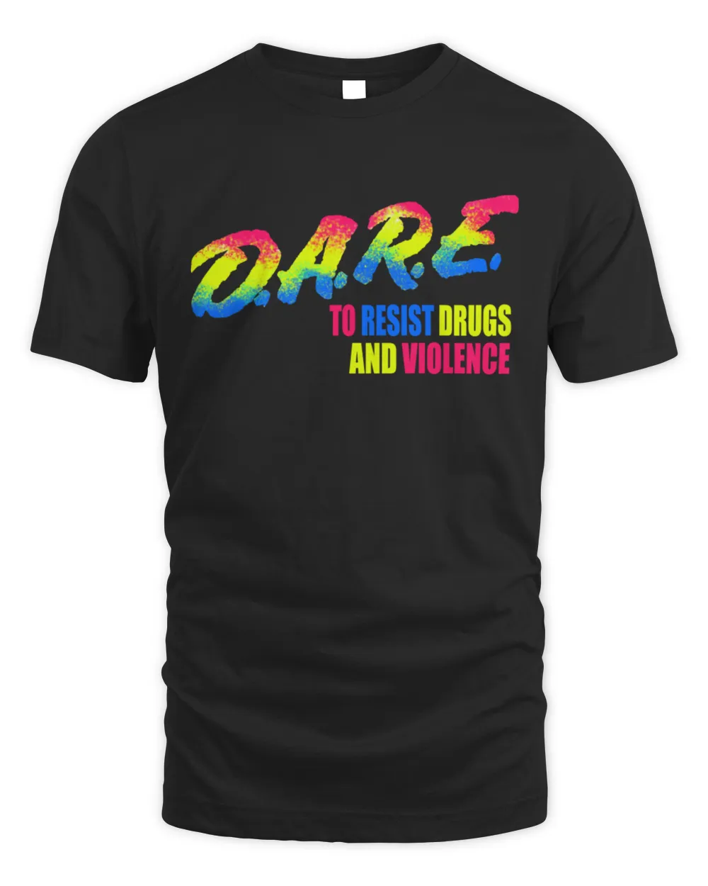 DARE Drug Abuse Resistant Education Elementary School Rainbow Shirt  HH220510026