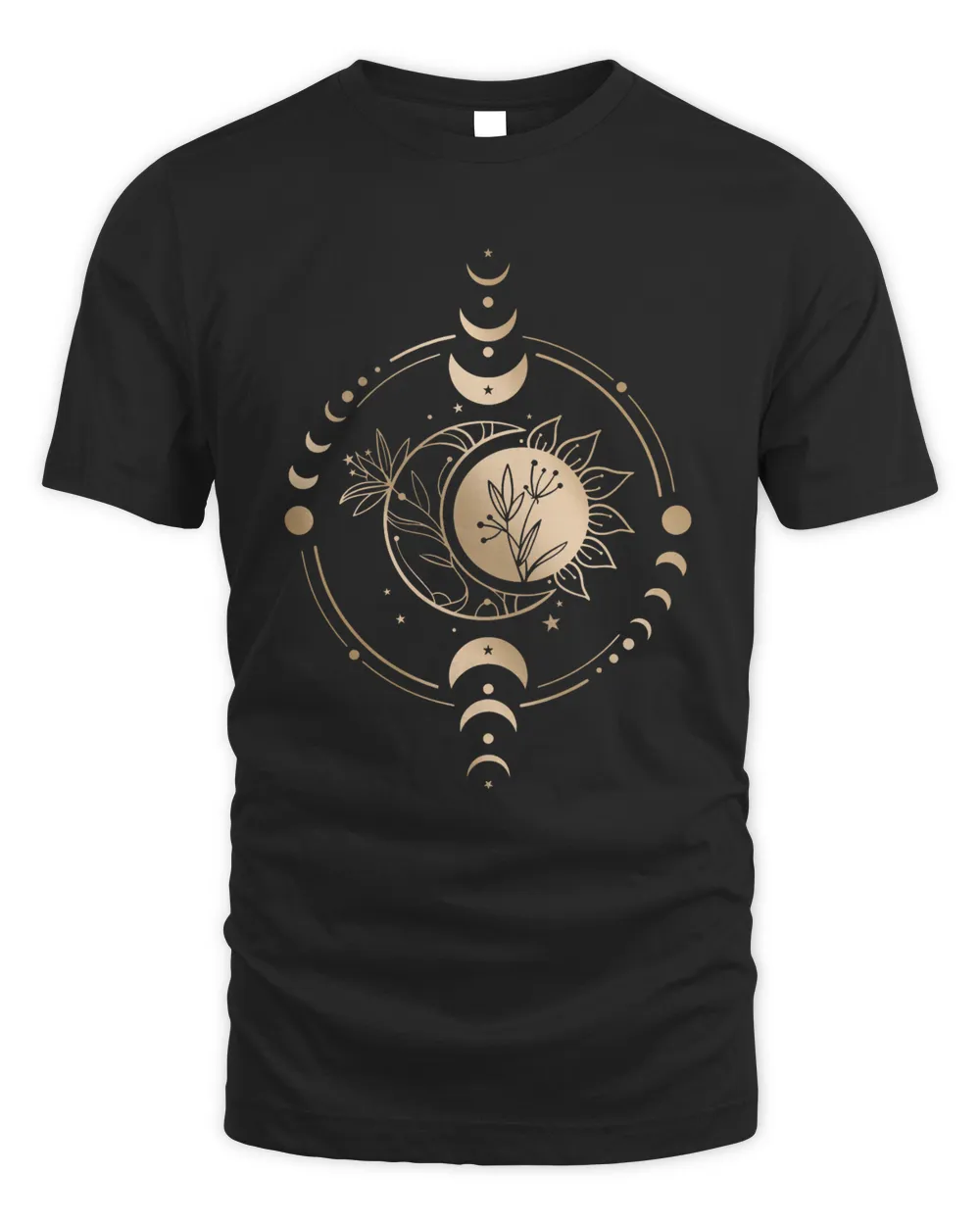 Mystic Moon And Sun Shirt, Mystical Moon Phase Shirt, Moon Phase T-Shirt, Boho Vintage Moon Shirt, Celestial Moon Shirt, Spiritual Shirt