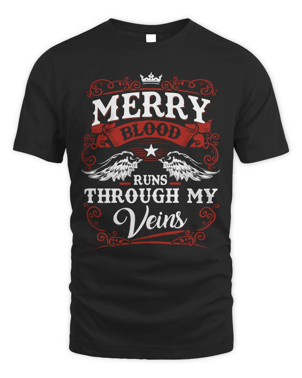MERRY-NT-01 Unisex Standard T-Shirt black s