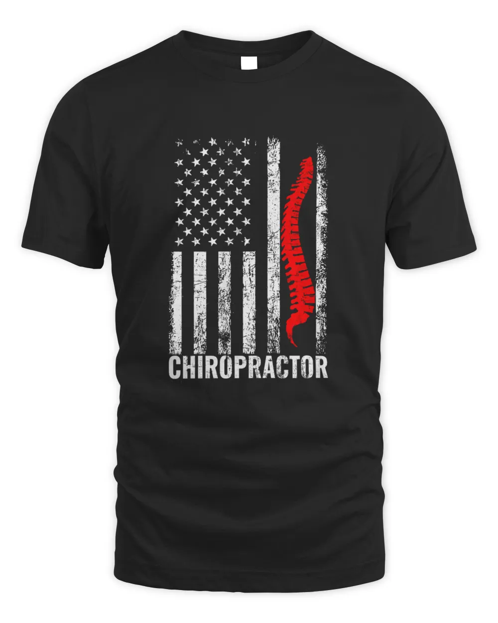 Chiropractic american flag chiropractic assistant 4062 T-Shirt