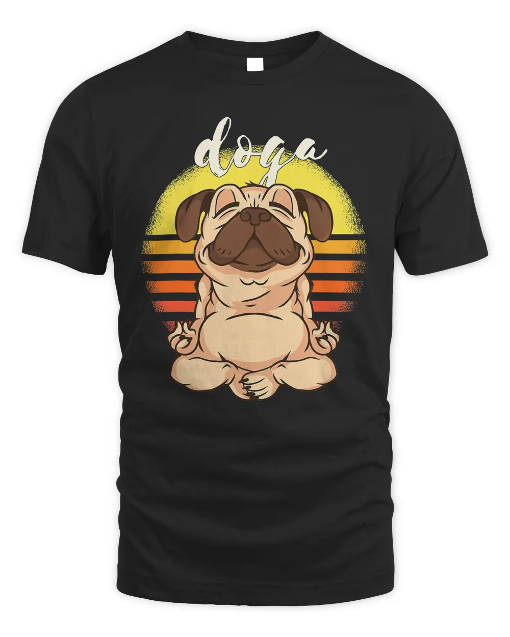 Yoga Dog Shirt Doga Meditation Sport Dog and Yoga T-Shirt