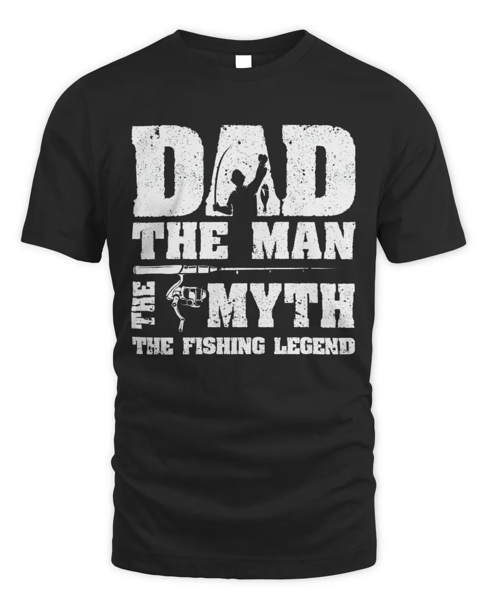 Father's Day Funny Dad The Man The Myth The Fishing Legend Gift Fishing Dad Long Sleeve Shirt