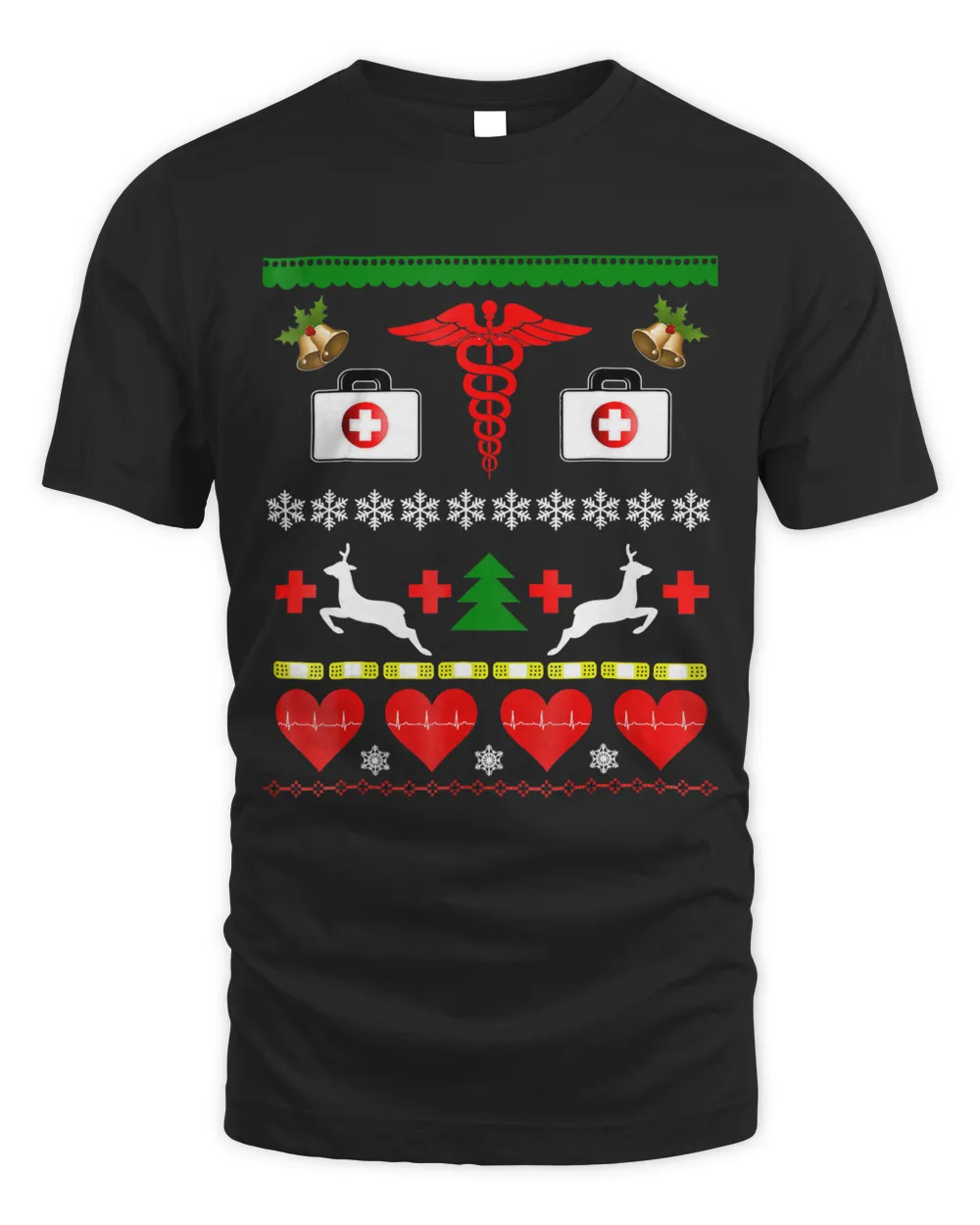 Ugly Christmas Design TShirt Nurse Doctor Medical Profession