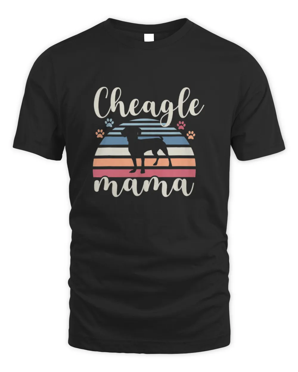 Cheagle Chihuahua Mama Unisex Standard T-Shirt black s