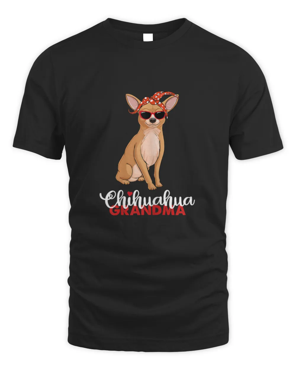 Chihuahua Grandma Unisex Standard T-Shirt black s