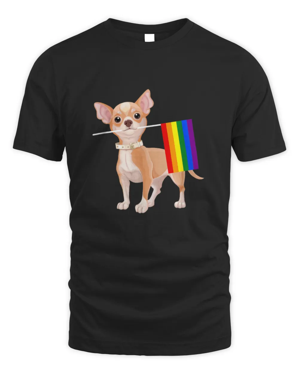 Chihuahua LGBT community Unisex Standard T-Shirt black s