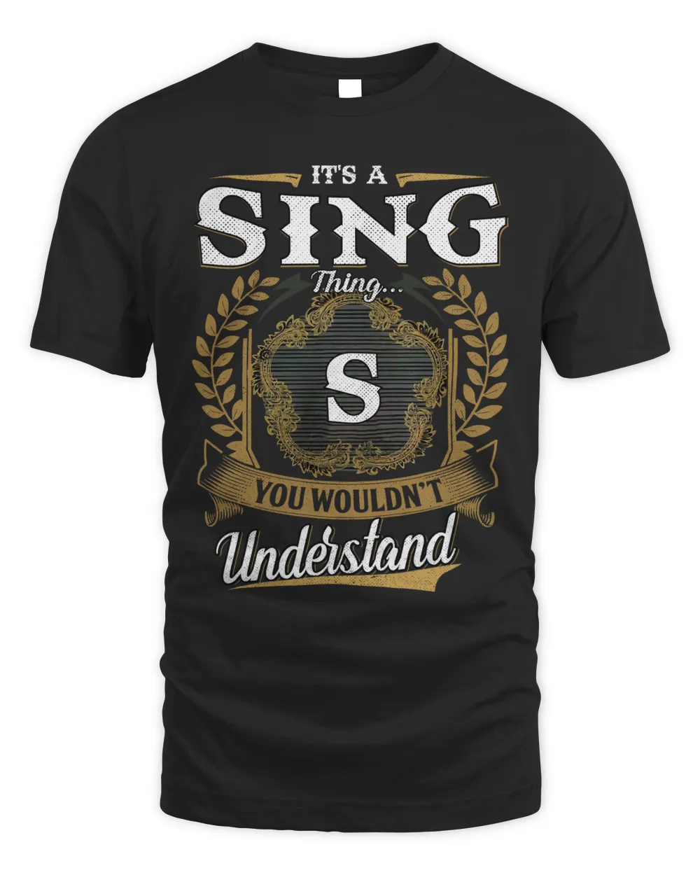 SING-NT-1-01 Unisex Standard T-Shirt black s