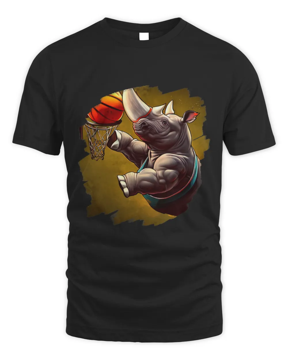 Funny Basketball Rhino Gift Playing Basketball Cool Funny Rhinoceros Basketball 32