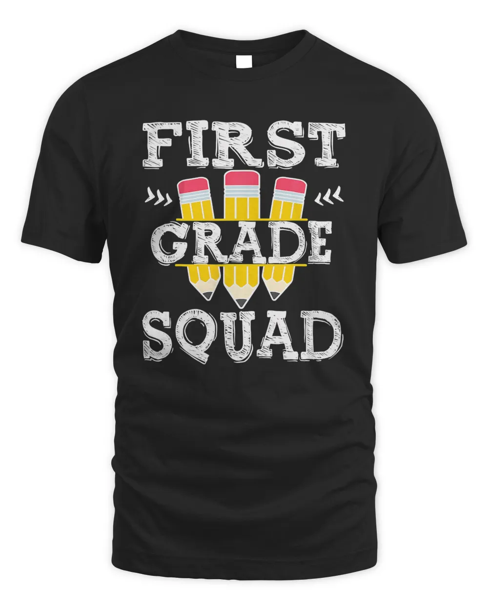 1st Grade Team Squad Crew Back School Graduation Teacher T-Shirt