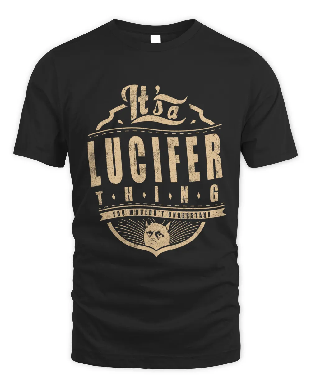 LUCIFER THINGS D4 Unisex Standard T-Shirt black s