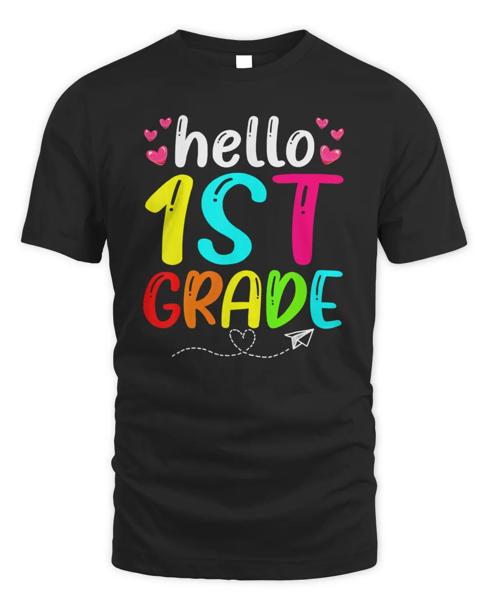 Cute Hello 1st Grade Back To School First Day Of School T-Shirt