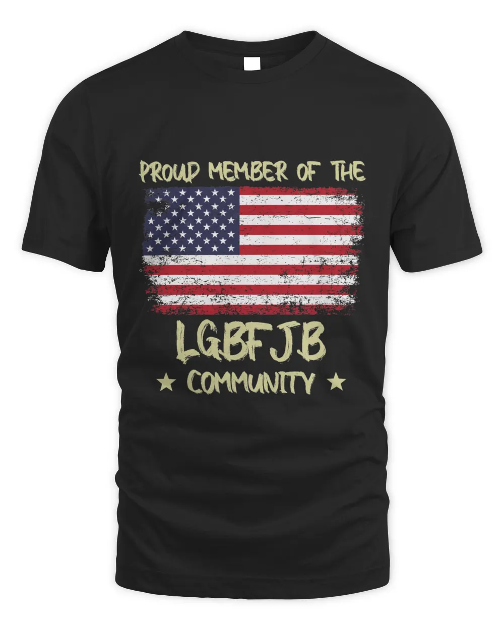 Vintage American Flag Proud Member Of The LGBFJB Community T-Shirt