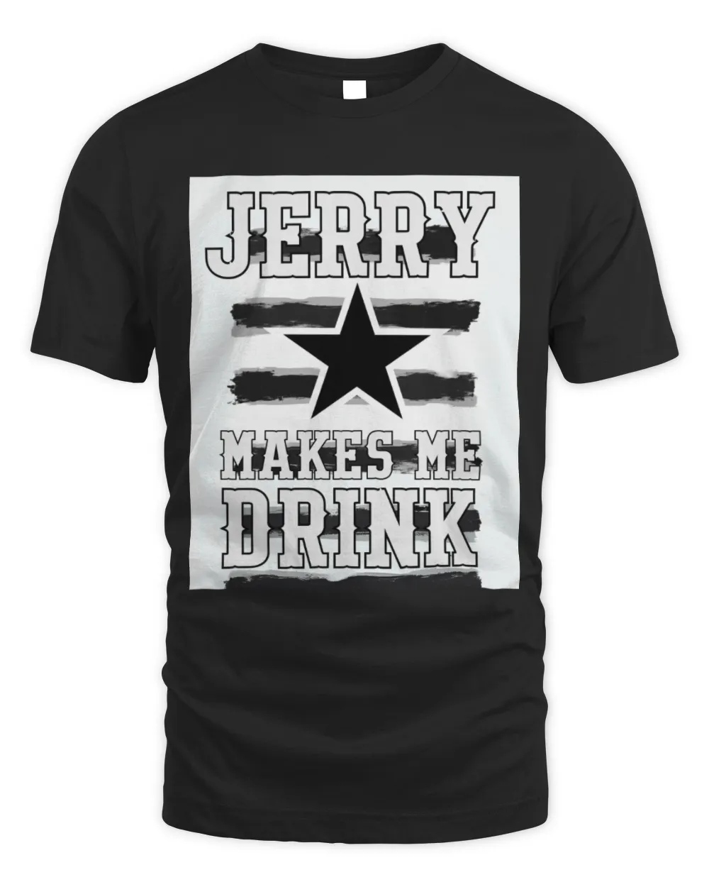 Jerry makes me drink (12) Unisex Standard T-Shirt black s
