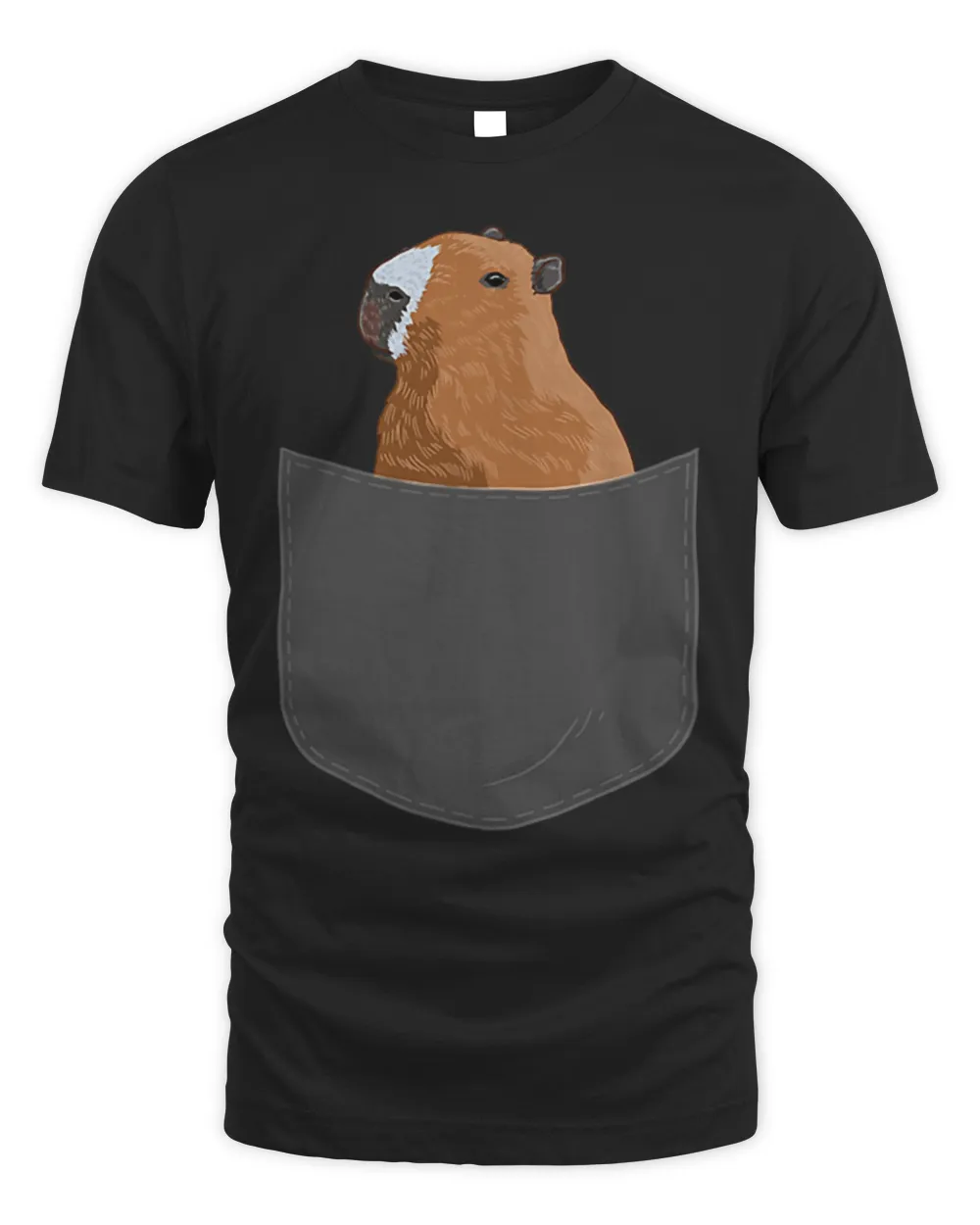 Capybara Mammal Shirt Funny Pocket