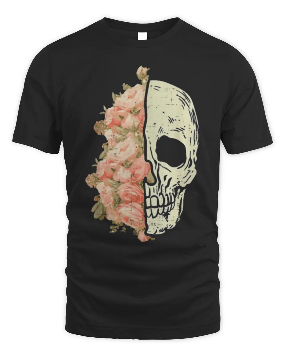 Floral Skull Skeleton Flowers Halloween Costume Shirt