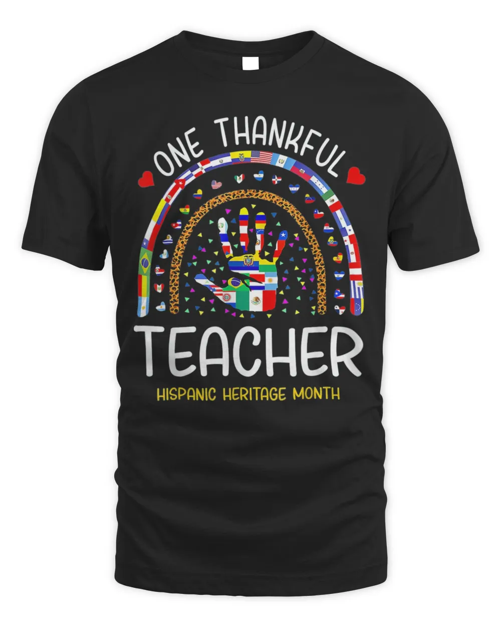 One Thankful Teacher Hispanic Heritage month Countries Shirt