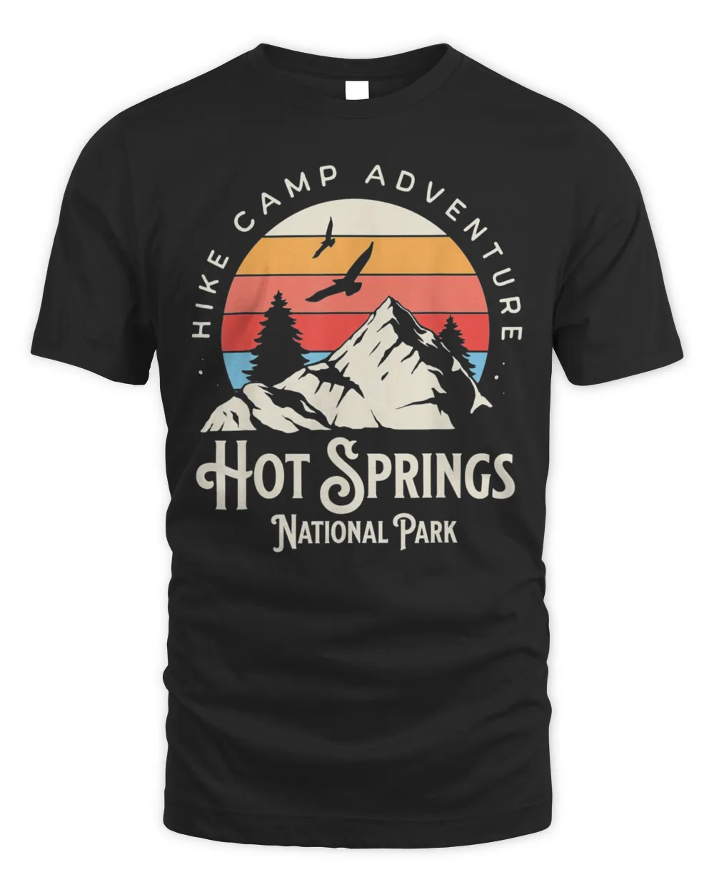 Hot Springs Arkansas Nature Hike Mountains Outdoors Retro Shirt
