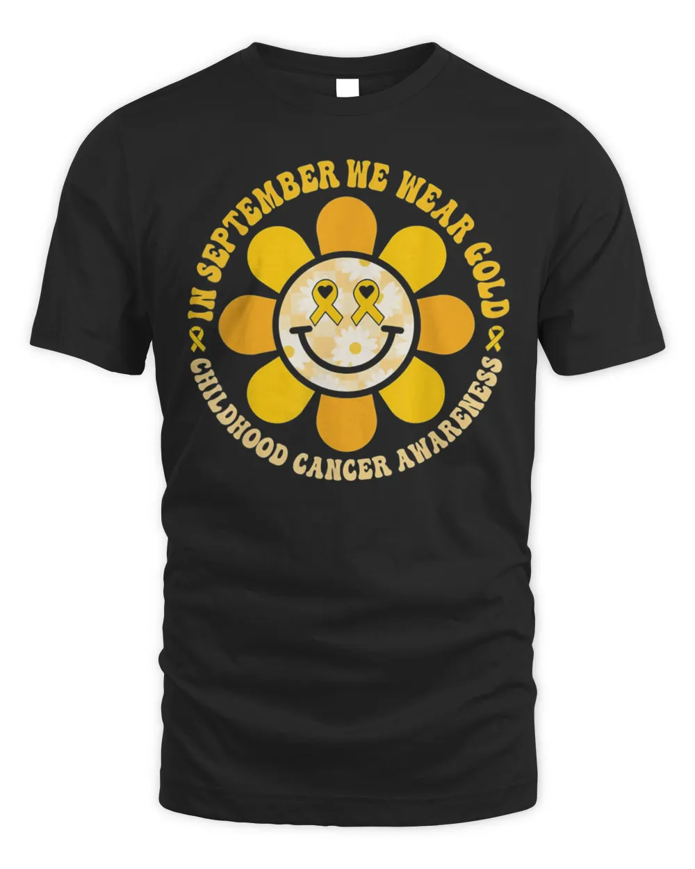 Wear Gold Childhood Cancer Awareness Warrior Fight Hippie Shirt