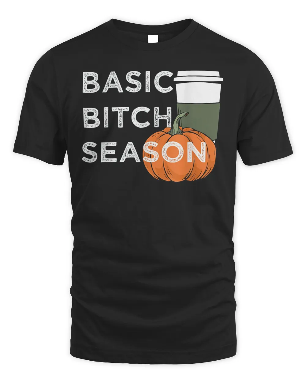 Basic Bitch Season Halloween Pumpkin Spice Latte Shirt