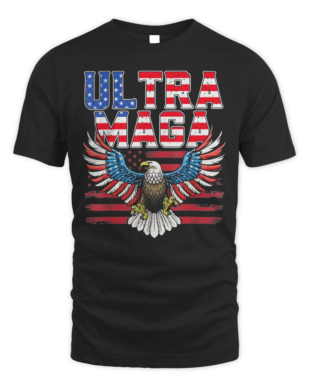 Vintage Ultra Maga Proud Ultra-Maga Eagle USA Flag 2022 Shirt